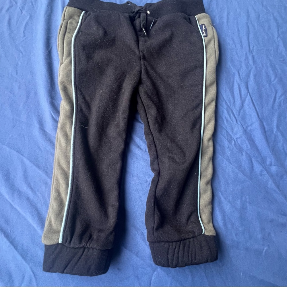 Ben Sherman Kids Black and Tan Joggers